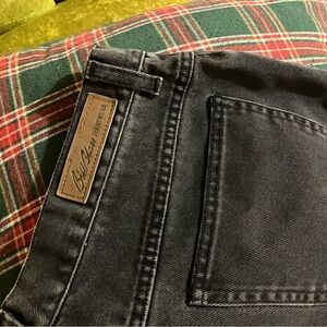 Bill Blass Men's Charcoal Relaxed Jeans